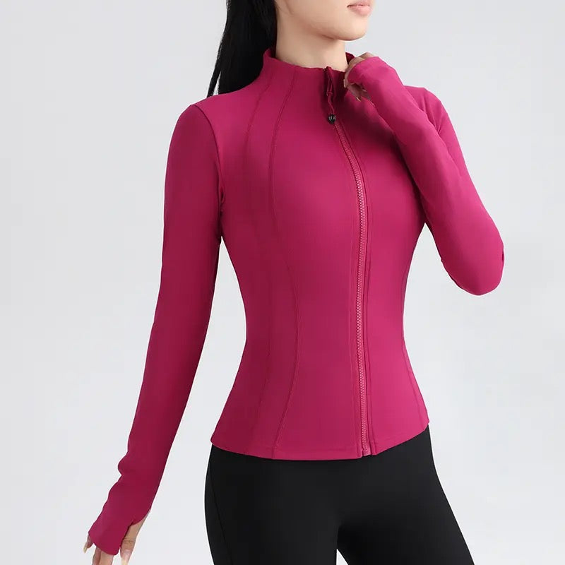 Full zip yoga jacket