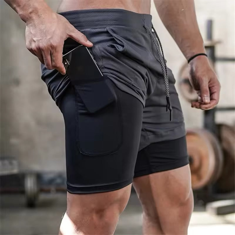 Gym Double Layers Shorts